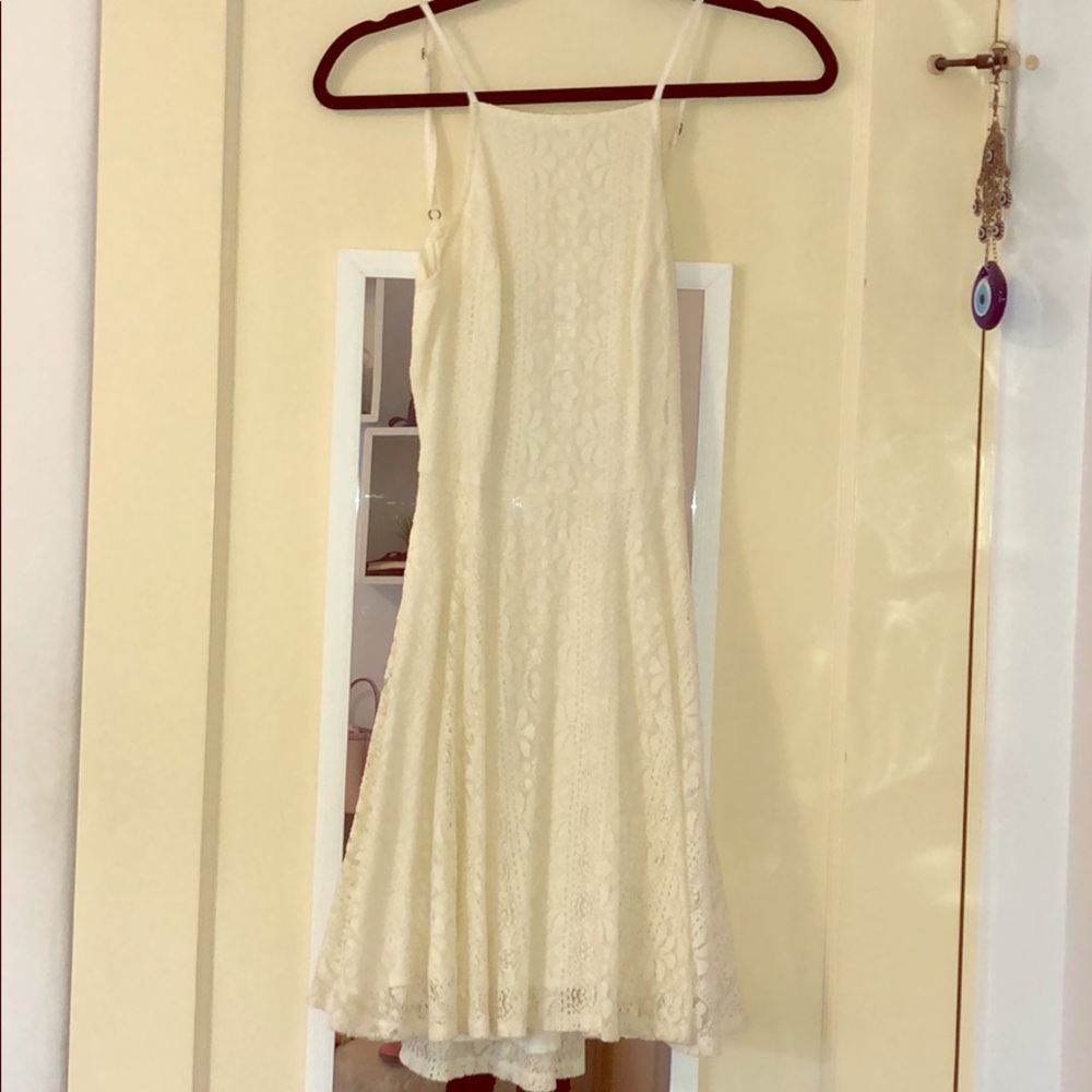 Cream lace dress
